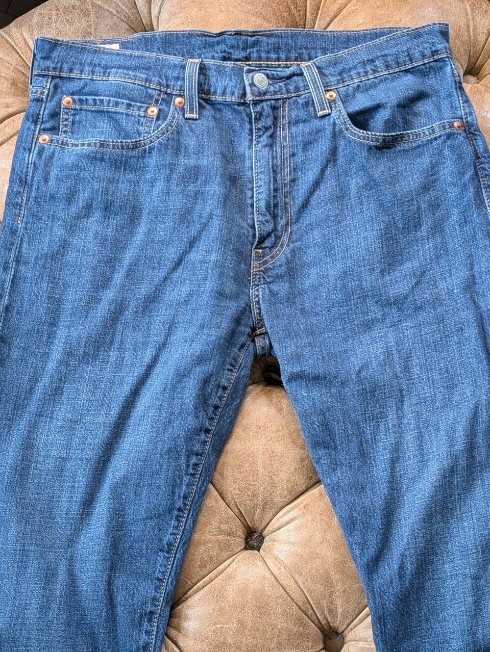 Levi's 502 Premium Big E Modern Denim Men's Jeans Size 34x32 Blue